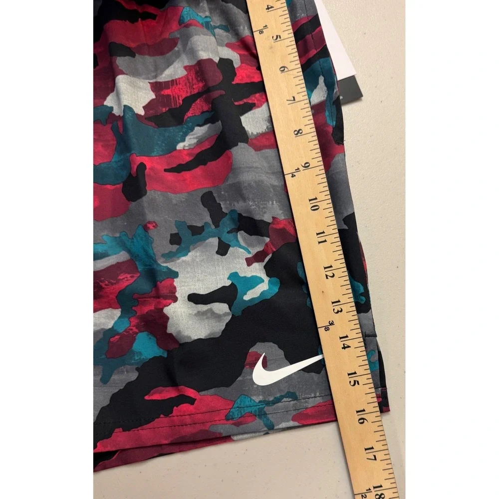 Nike Swim Trunks Men Large‎ Red Camo Board Shorts NESSE548-463 Stretch NEW